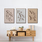 Neutral City Center Type I - Floater Framed Canvas Set