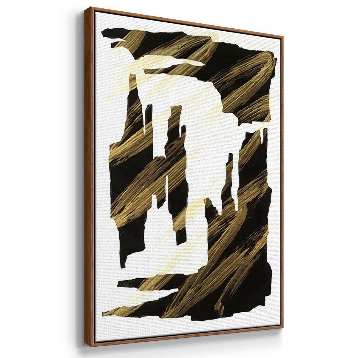 Onyx Obelisks I - Floater Framed Canvas Set