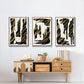 Onyx Obelisks I - Floater Framed Canvas Set
