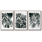 Ink Jungle I - Floater Framed Canvas Set