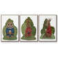 Latte Moose in Sweater - Floater Framed Canvas Set