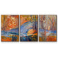 Cadmium Winter Solstice I - Floater Framed Canvas Set
