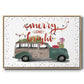 Christmas Cars Collection A - Floater Framed Canvas Print