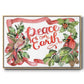 Cardinal Holly Christmas Collection A - Floater Framed Canvas Print