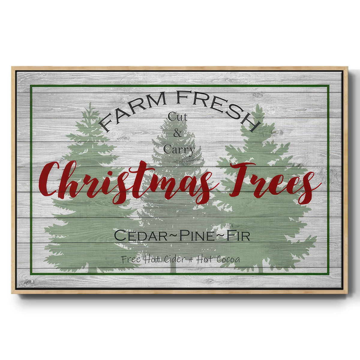 Farm Fresh - Floater Framed Canvas Print