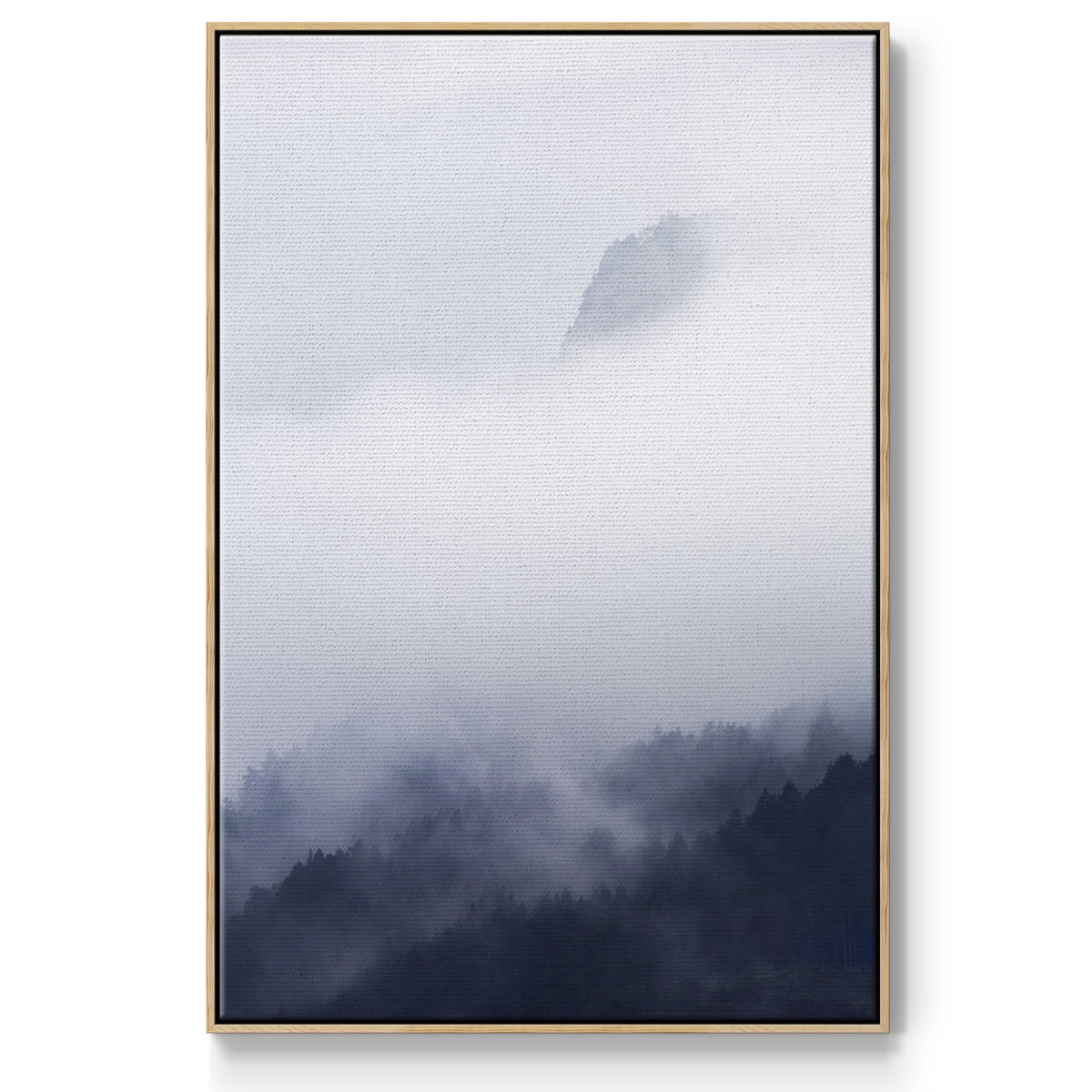 Above the Clouds - Floater Framed Canvas Print