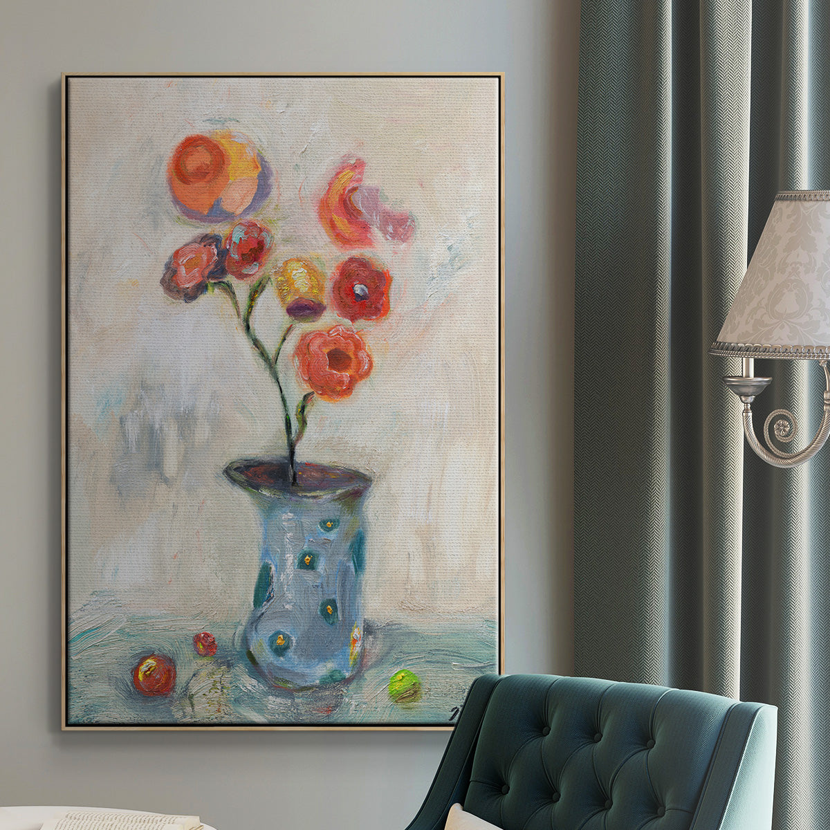Fruit of Life - Floater Framed Canvas Print