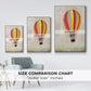 Lucky Hot Air Balloon - Floater Framed Canvas Print