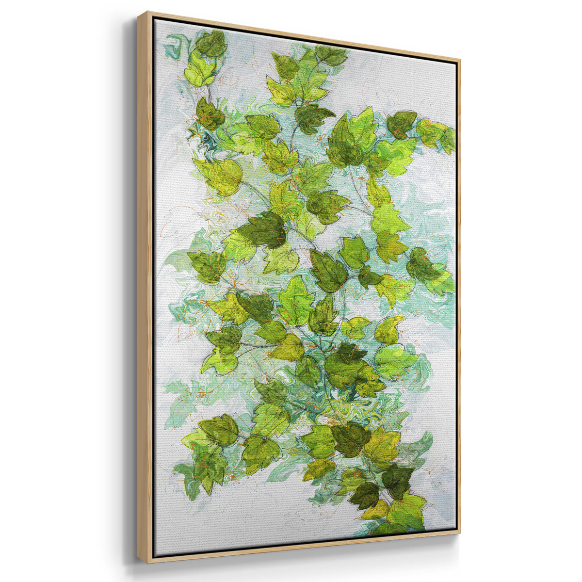 Ivy - Floater Framed Canvas Print