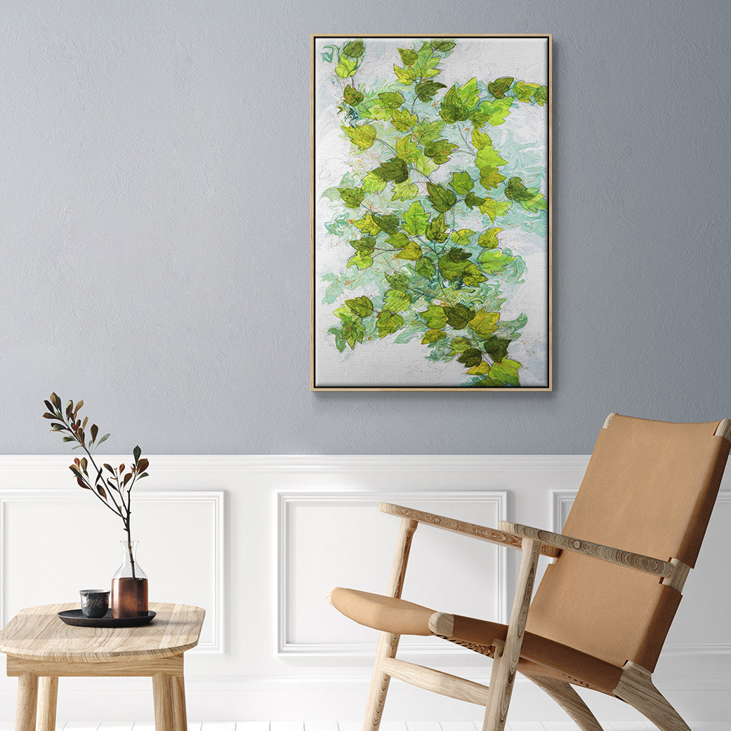 Ivy - Floater Framed Canvas Print
