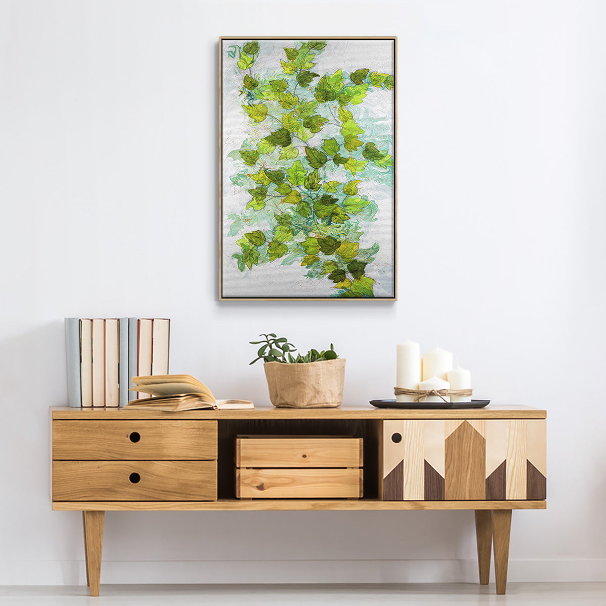 Ivy - Floater Framed Canvas Print