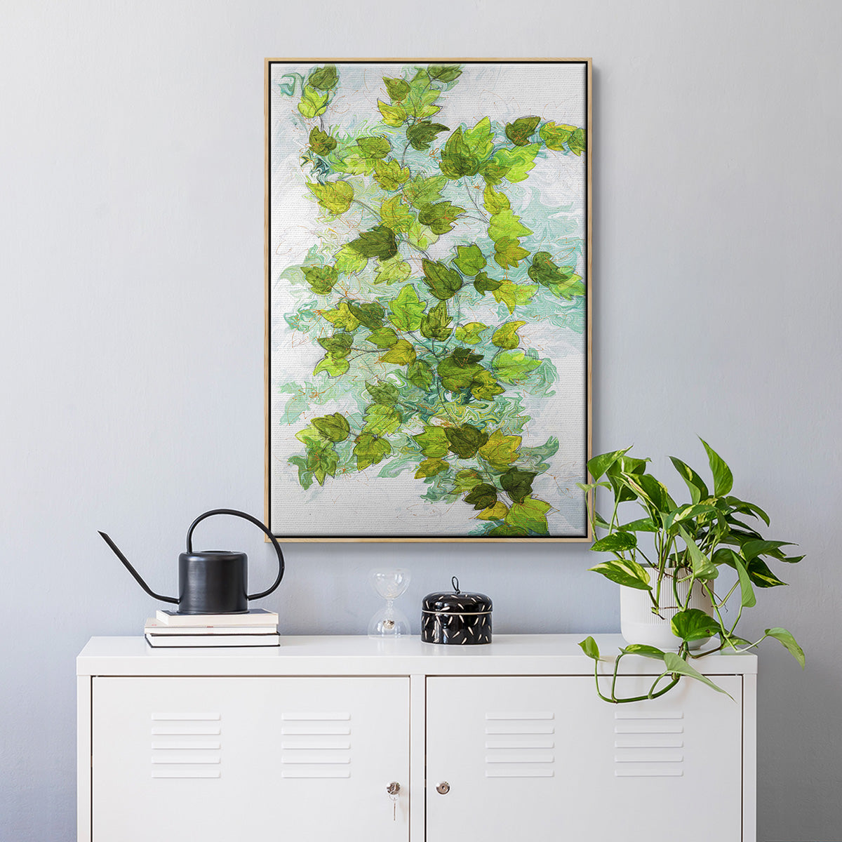 Ivy - Floater Framed Canvas Print