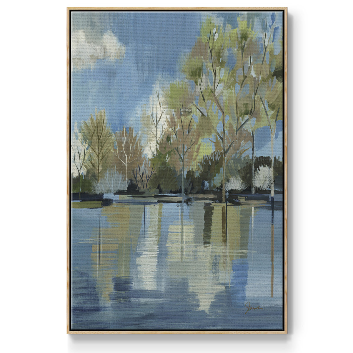 Enchanted Forest I - Floater Framed Canvas Print