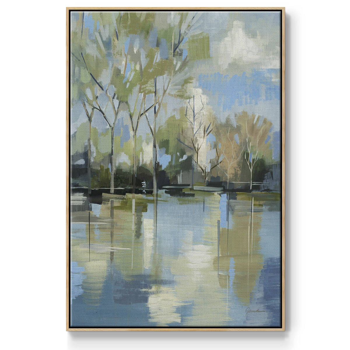 Enchanted Forest II - Floater Framed Canvas Print
