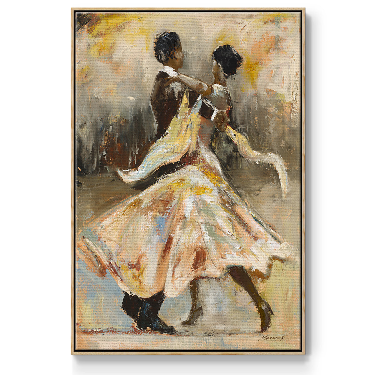Night Out - Floater Framed Canvas Print