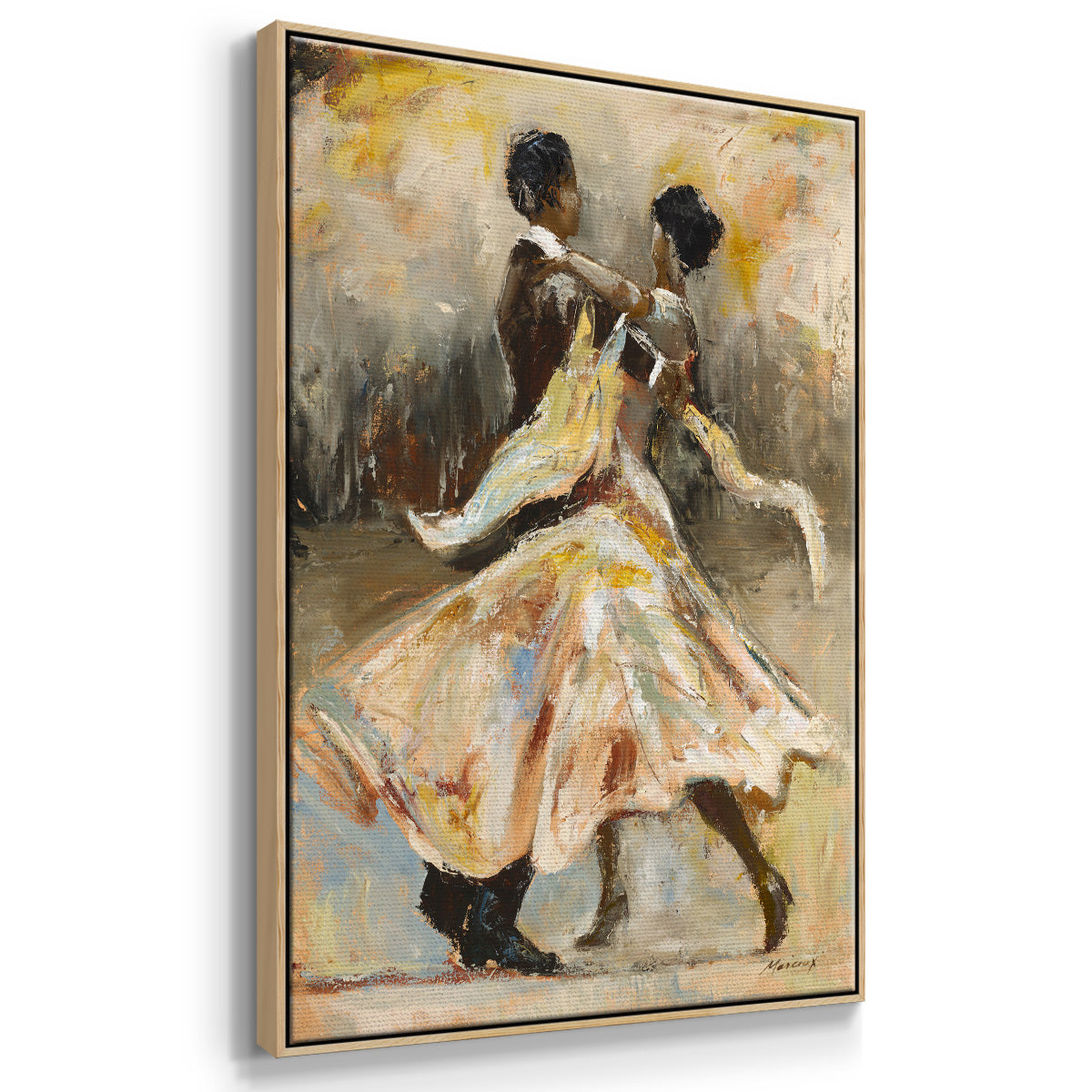 Night Out - Floater Framed Canvas Print