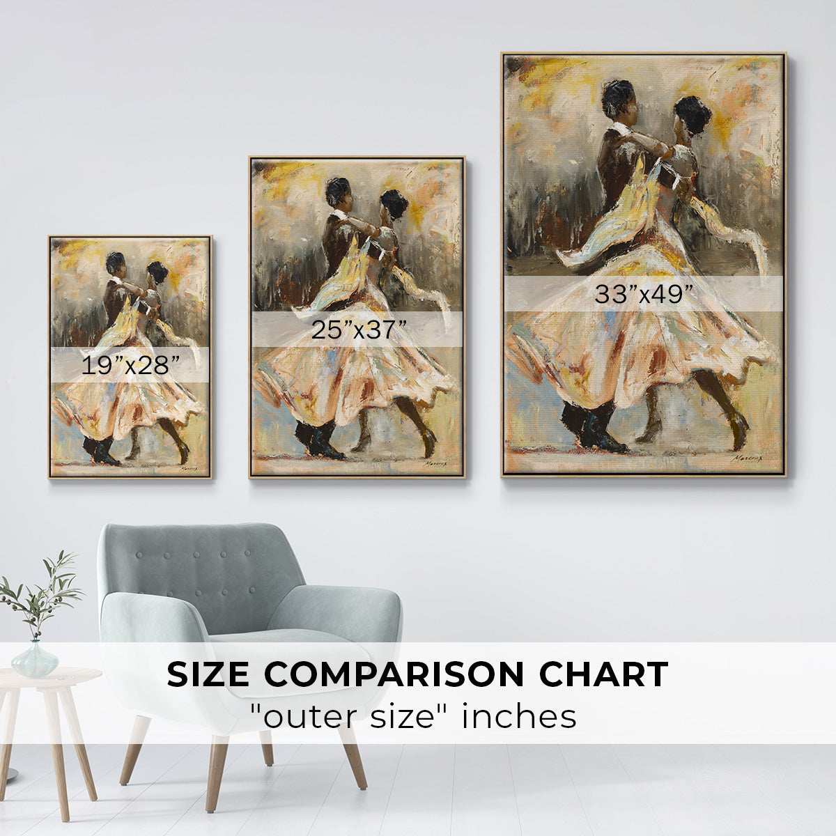 Night Out - Floater Framed Canvas Print