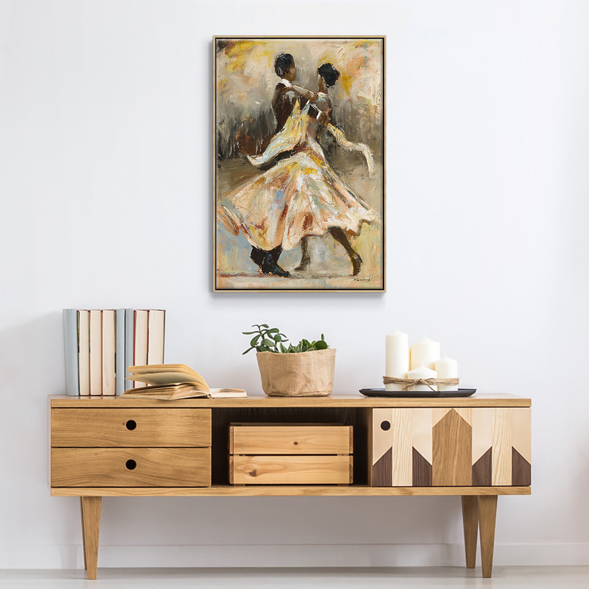 Night Out - Floater Framed Canvas Print