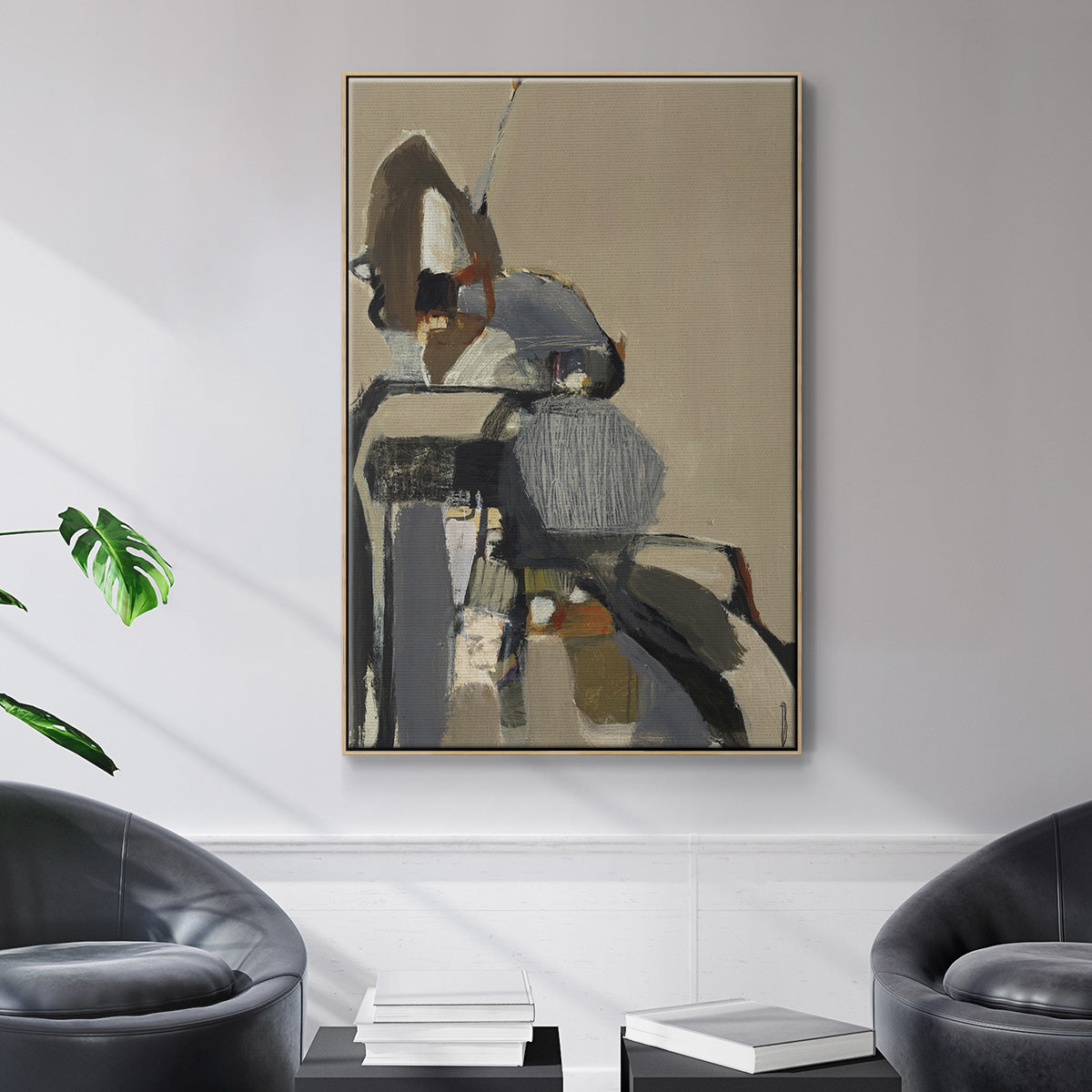 Landslide - Floater Framed Canvas Print