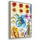 Flower Power II - Floater Framed Canvas Print