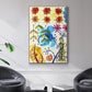 Flower Power II - Floater Framed Canvas Print