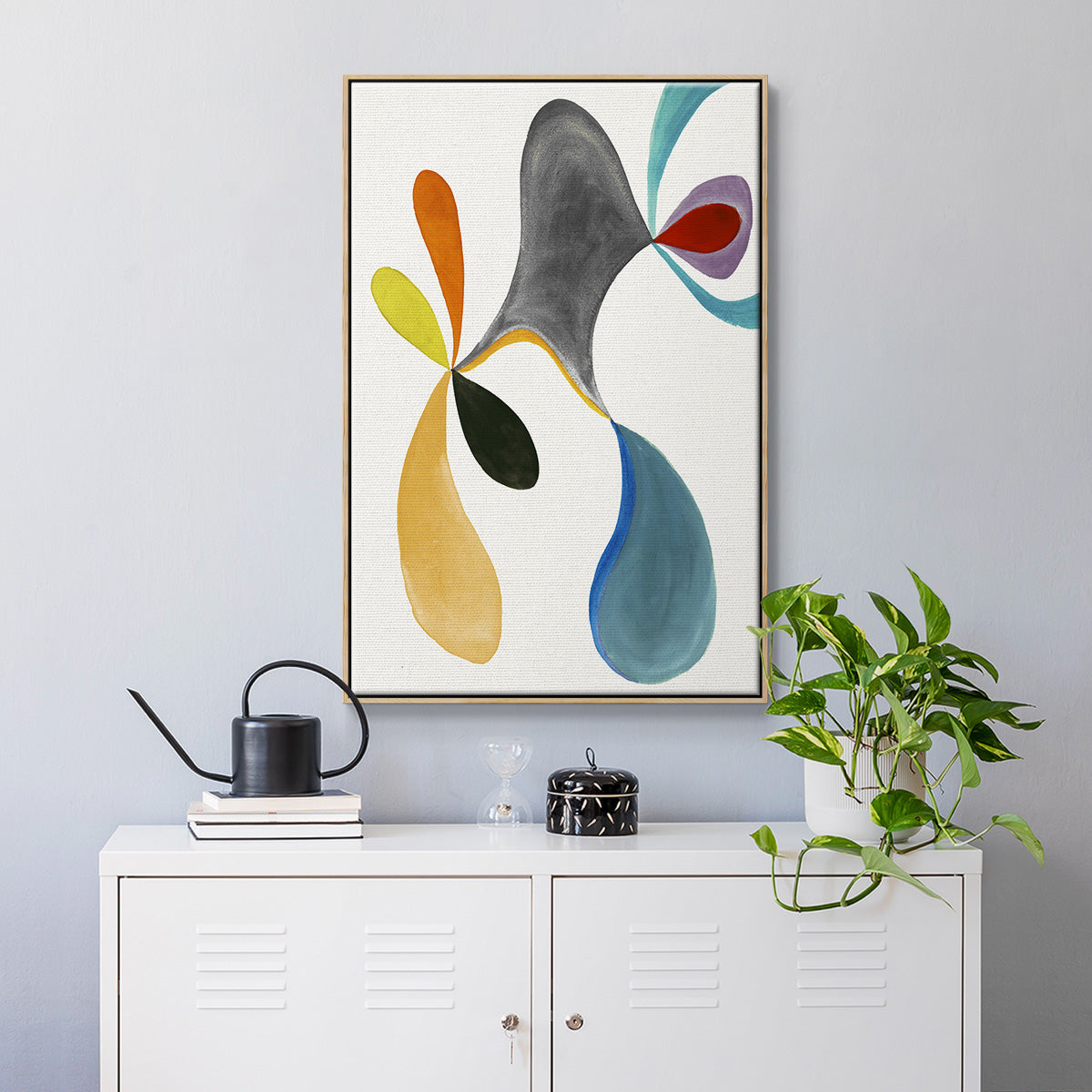 Magic Tricks I - Floater Framed Canvas Print