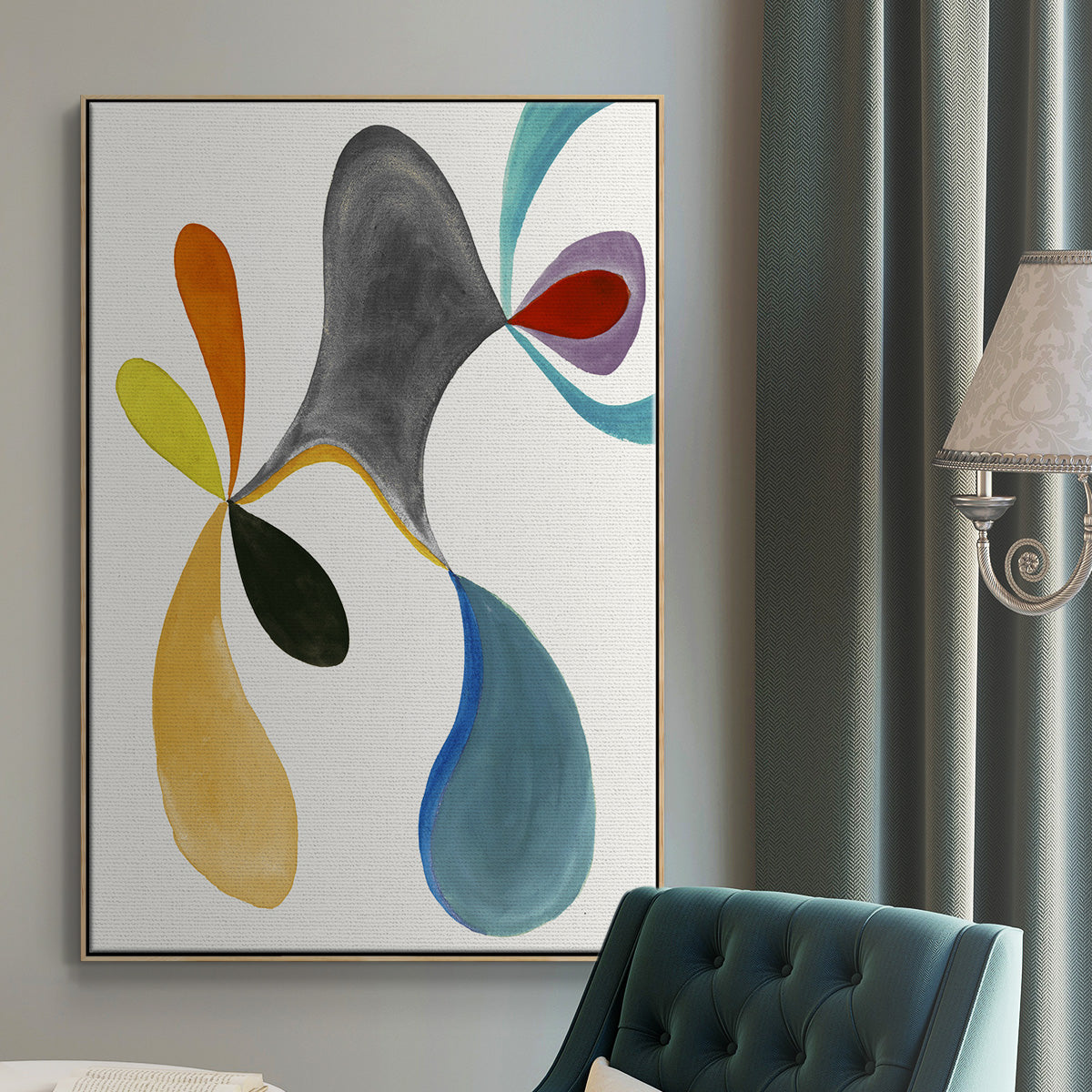 Magic Tricks I - Floater Framed Canvas Print