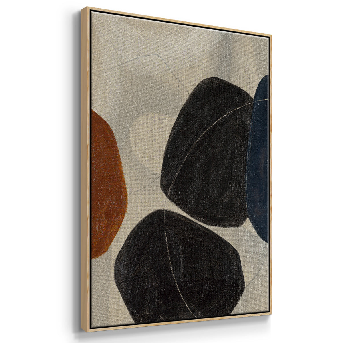 Gravity I - Floater Framed Canvas Print