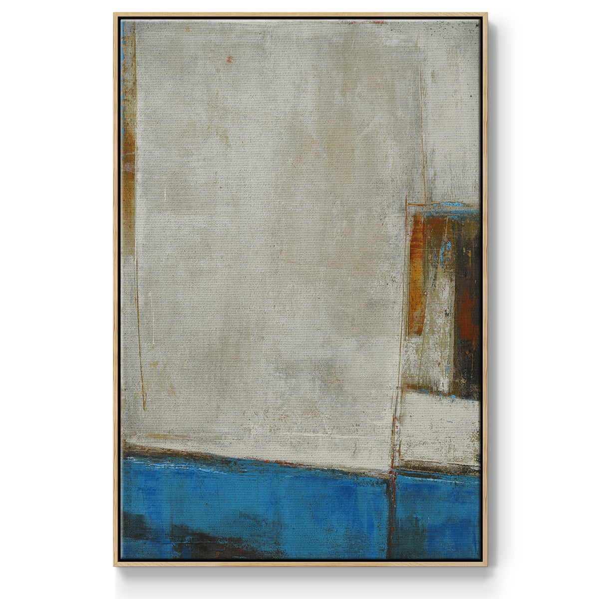 A Warped Window - Floater Framed Canvas Print