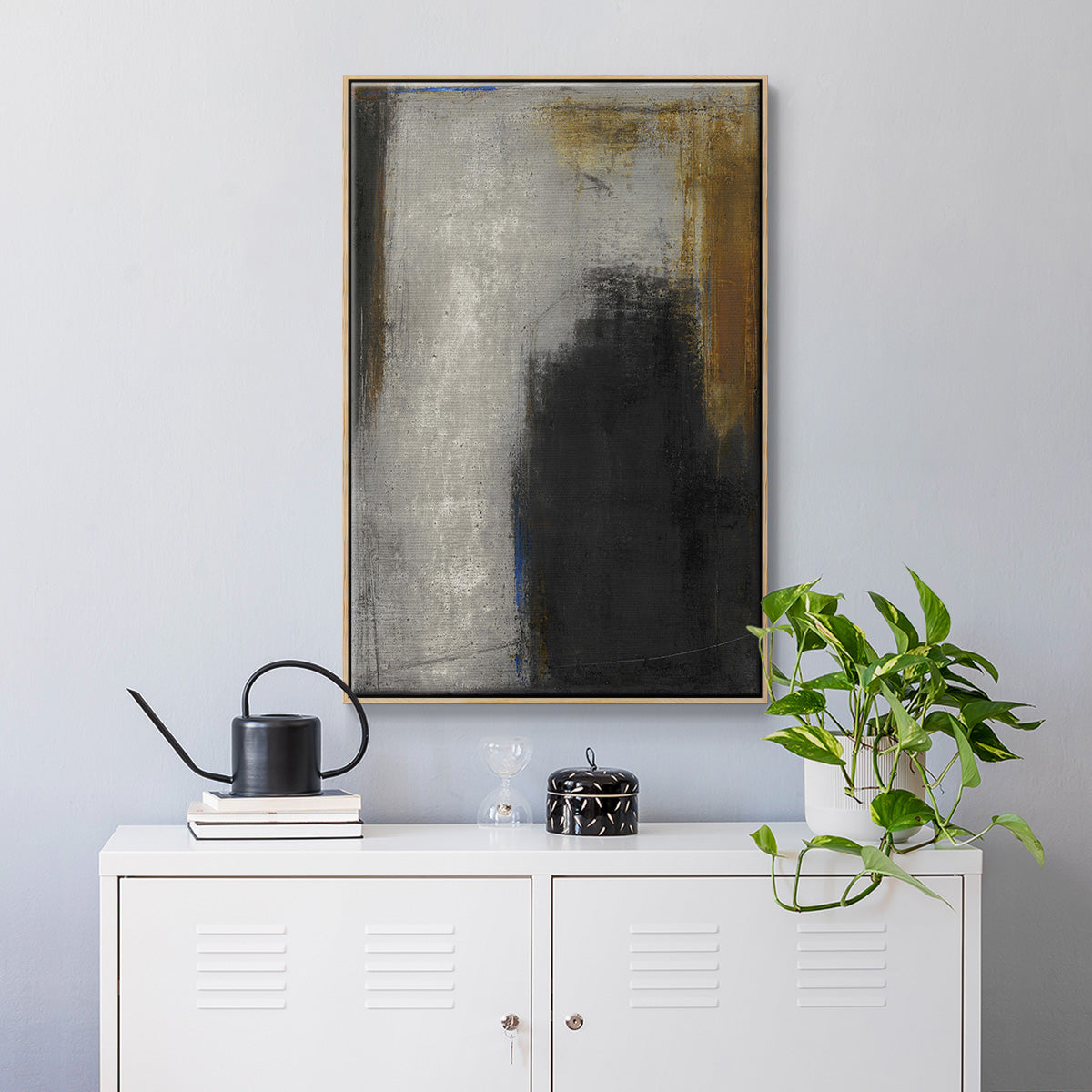 On My Way to Lately - Floater Framed Canvas Print