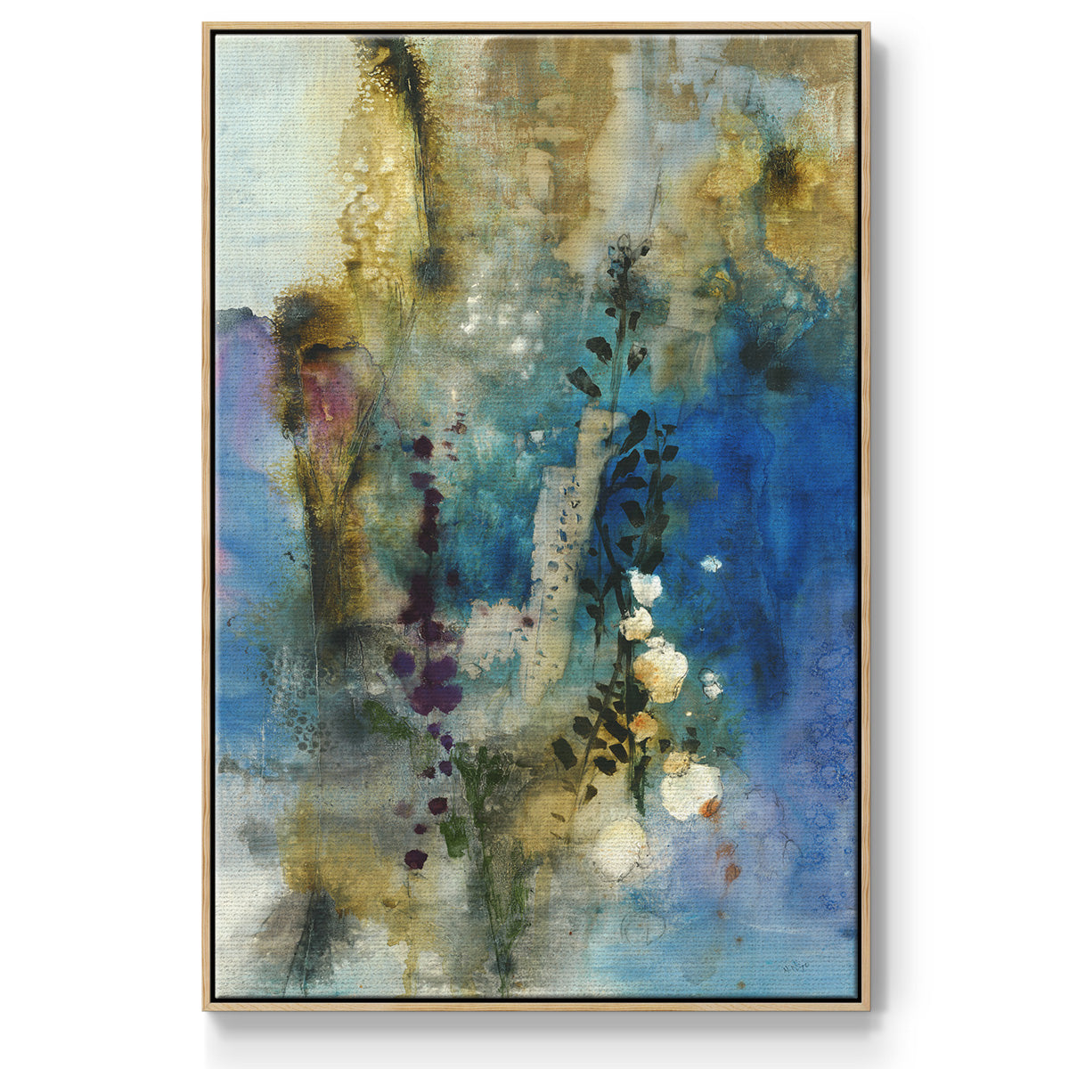 Immerge I - Floater Framed Canvas Print