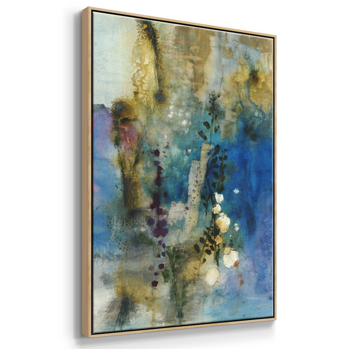 Immerge I - Floater Framed Canvas Print