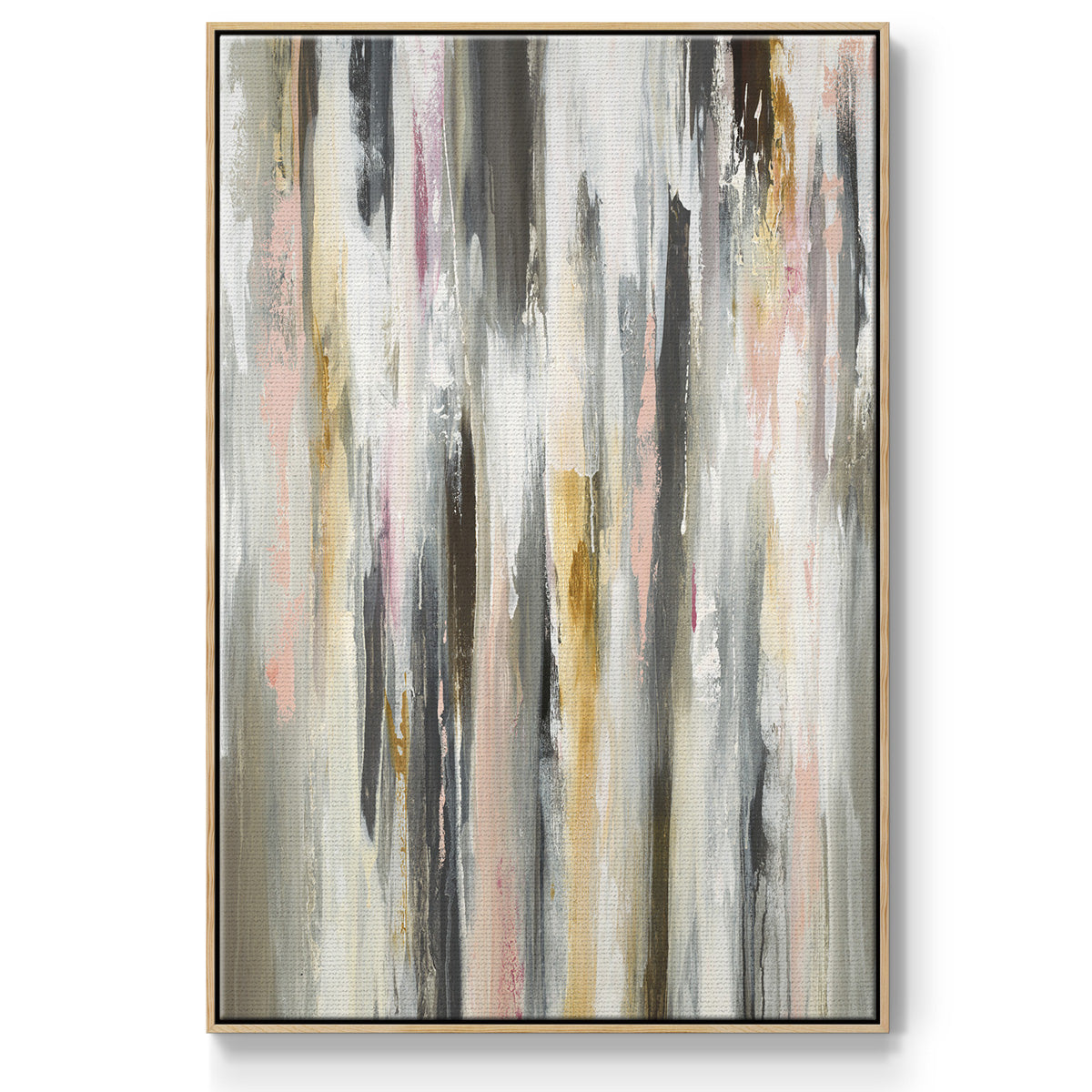 Color Ripple II - Floater Framed Canvas Print