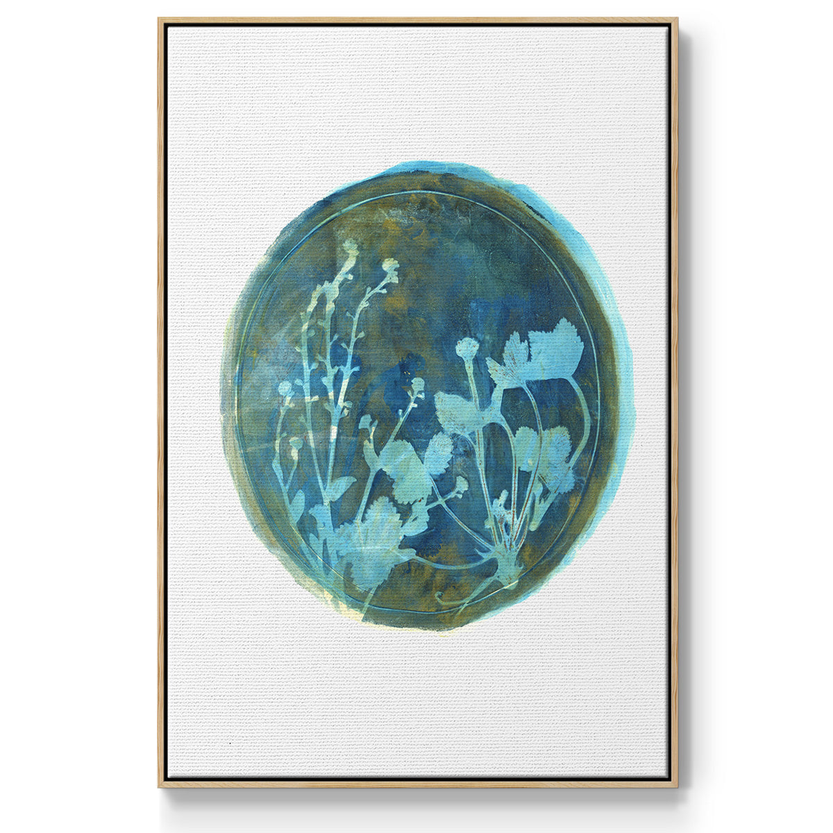 Strawberries and Forg I - Floater Framed Canvas Print