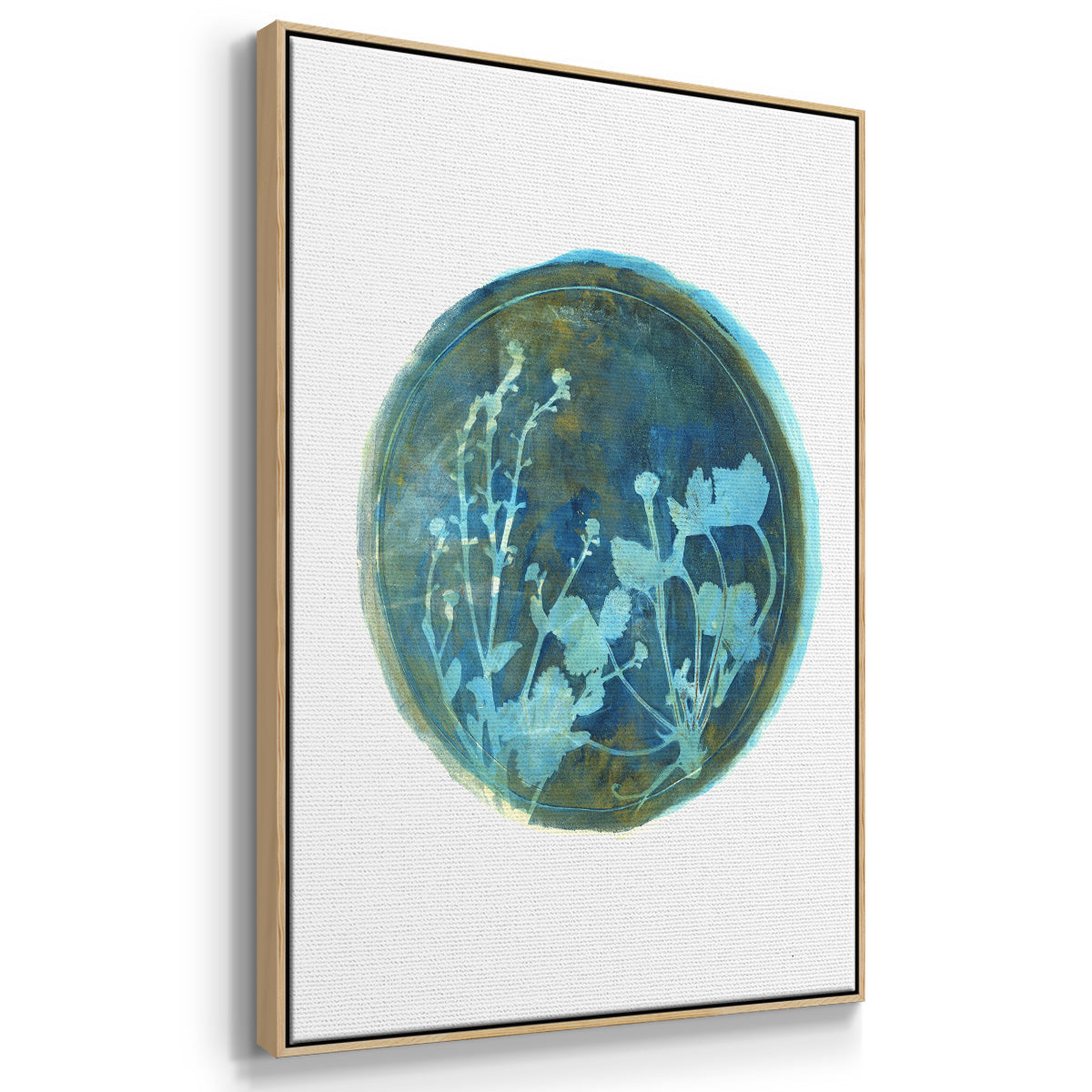 Strawberries and Forg I - Floater Framed Canvas Print