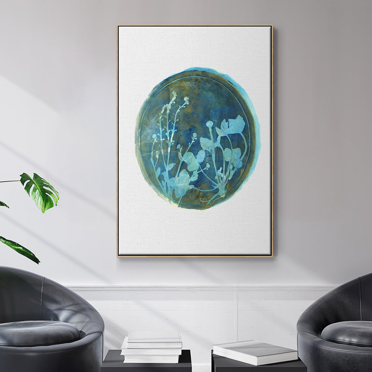 Strawberries and Forg I - Floater Framed Canvas Print