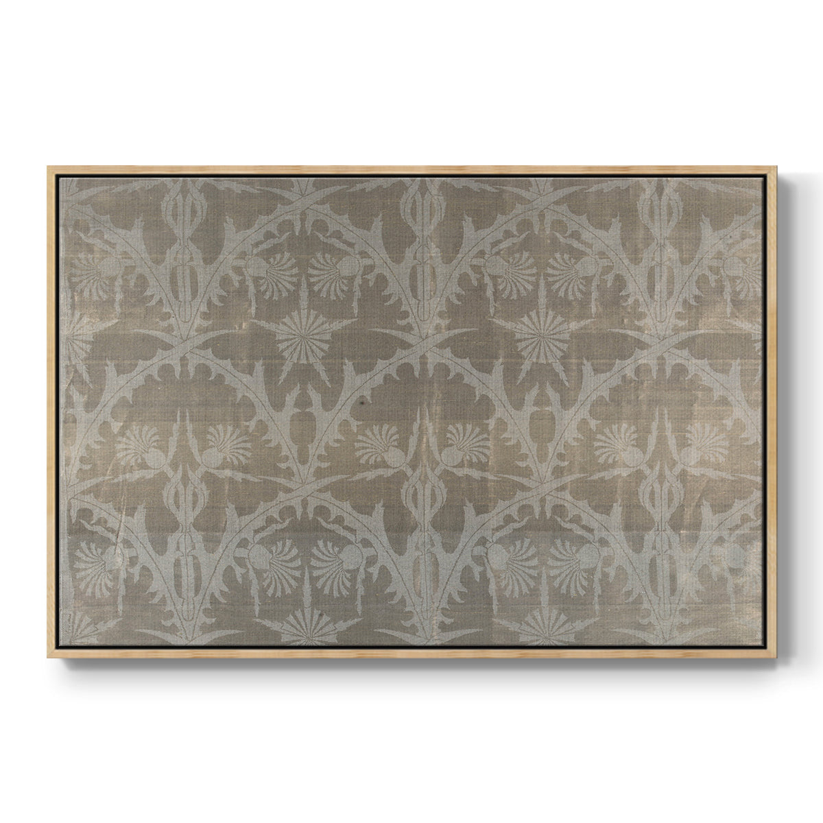 Vintage Abstract Print XIII - Floater Framed Canvas Print