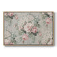 Vintage Abstract Print XIV - Floater Framed Canvas Print