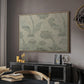 Vintage Abstract Print XV - Floater Framed Canvas Print