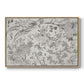 Vintage Abstract Print XVI - Floater Framed Canvas Print