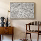 Vintage Abstract Print XVI - Floater Framed Canvas Print