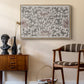 Vintage Abstract Print XVII - Floater Framed Canvas Print