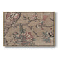 Vintage Abstract Print XVIII - Floater Framed Canvas Print