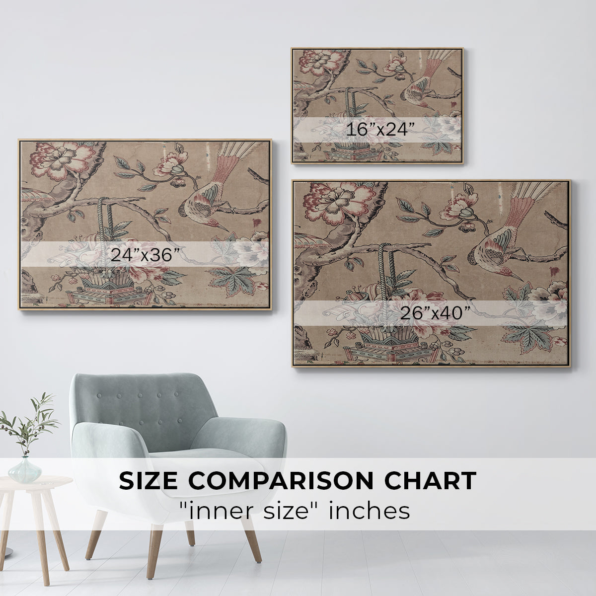 Vintage Abstract Print XVIII - Floater Framed Canvas Print