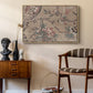 Vintage Abstract Print XVIII - Floater Framed Canvas Print