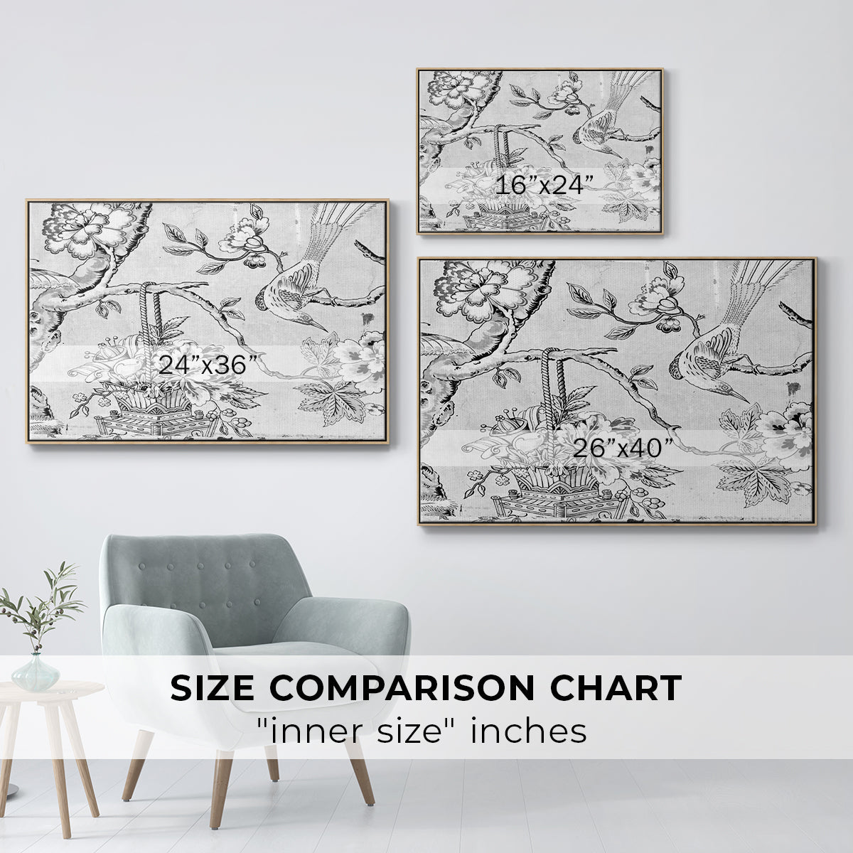 Vintage Abstract Print XIX - Floater Framed Canvas Print