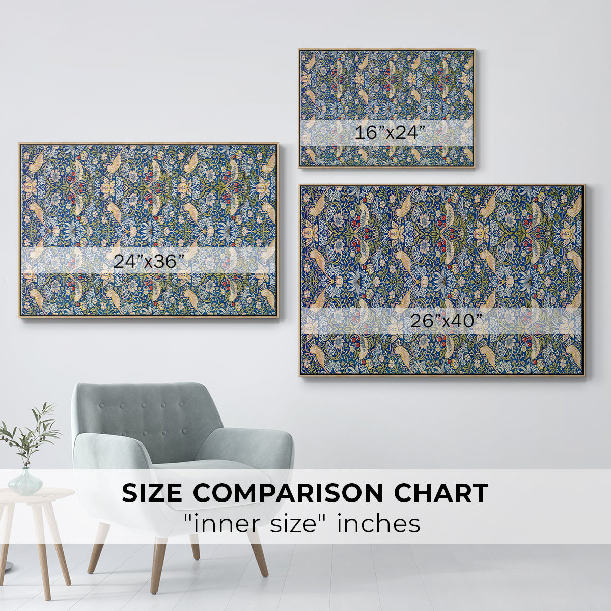 Vintage Abstract Print XXI - Floater Framed Canvas Print