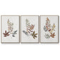 Autumn Leaves I - Floater Framed Canvas Set