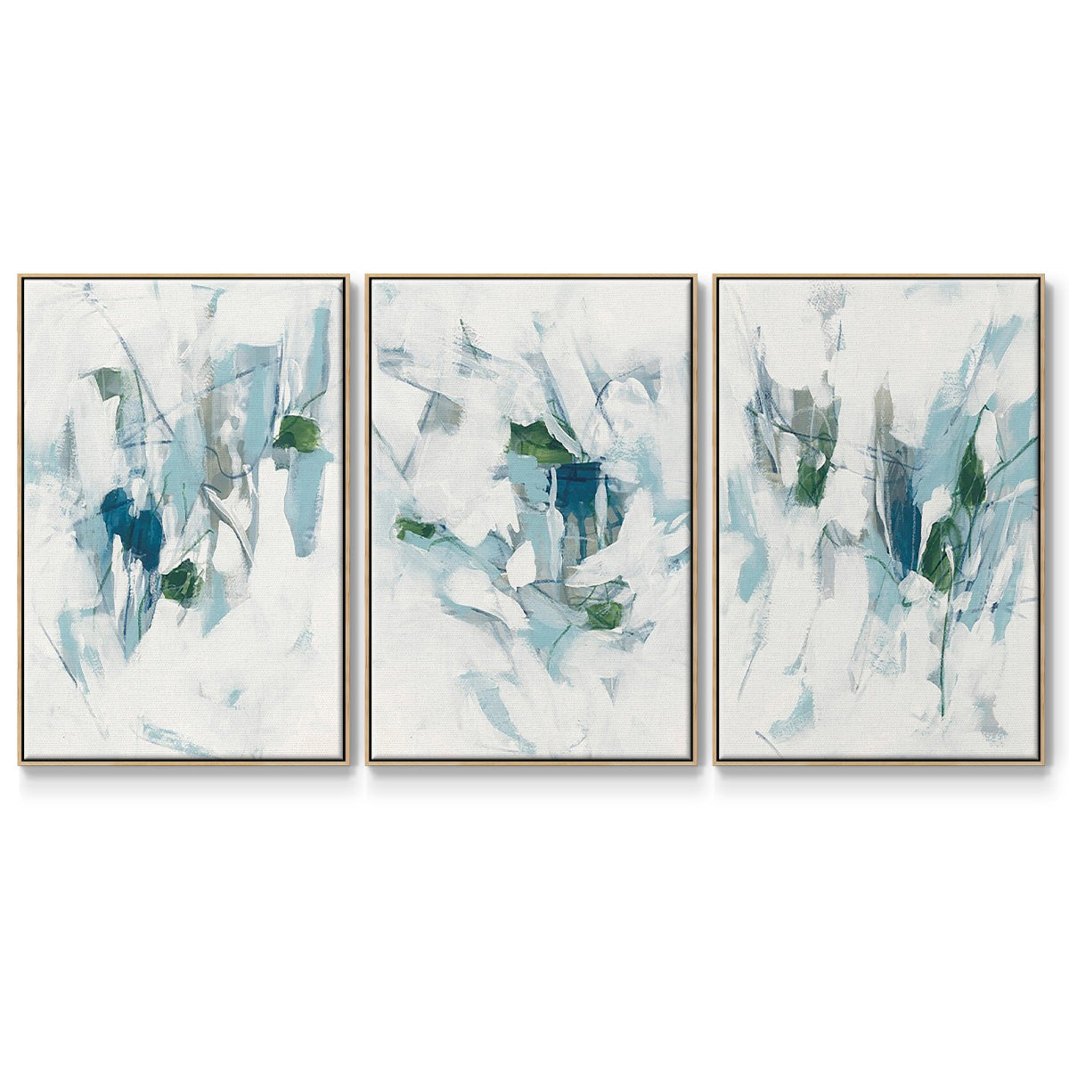 Ice Cavern I - Floater Framed Canvas Set
