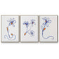 Wobbly Blooms I - Floater Framed Canvas Set